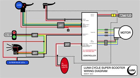 electric scooter wiring diagram